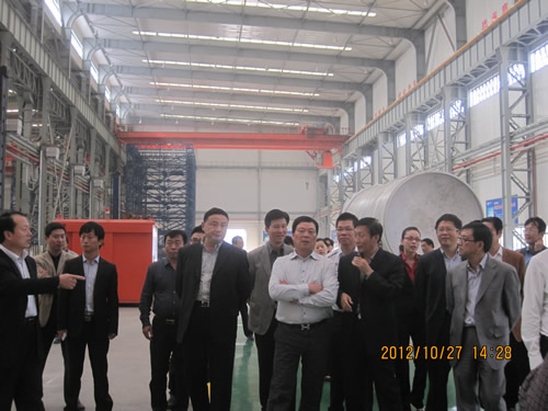 上海新沪商联合会企业家代表团到我公司新厂区考察
